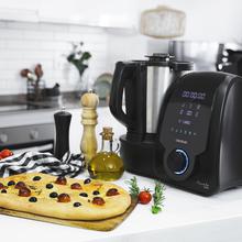 Robot de cuisine multifonction Mambo 9090 avec une cuillère MamboMix, Bol Habana avec revêtement en céramique, balance intégrée, 30 fonctions, bol en acier inoxydable de 3,3 L qui convient pour le lave-vaisselle, panier