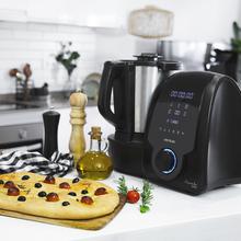 Robot de cuisine multifonction Mambo 9090 avec une cuillère MamboMix, Bol Habana avec revêtement en céramique, balance intégrée, 30 fonctions, bol en acier inoxydable de 3,3 L qui convient pour le lave-vaisselle, panier