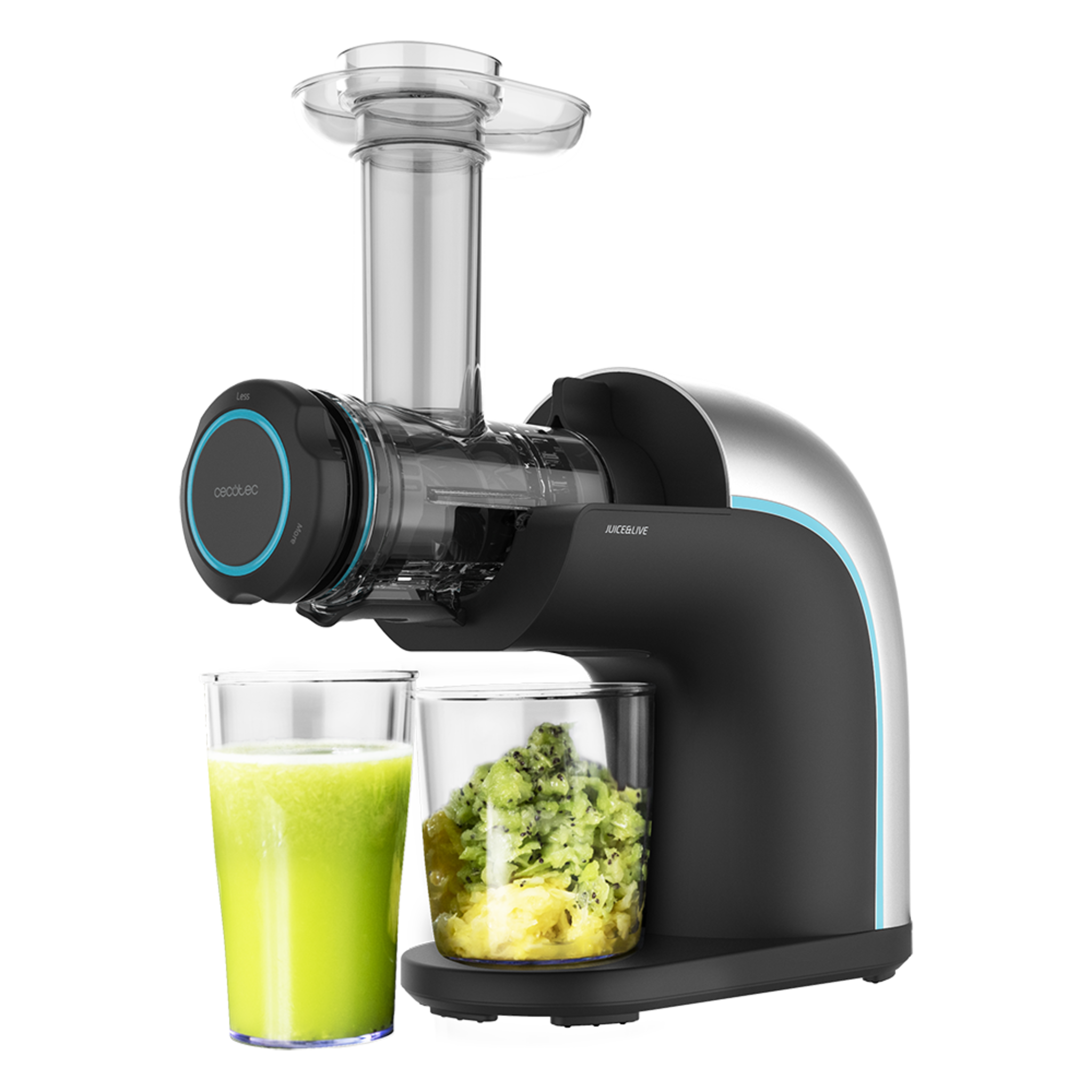 Extracteur De Jus à Froid Cecojuicer - Vitesse Lente 45 Tr/min - 150W - 3 Positions - Sans BPA - Idéal Pour Jus Detox