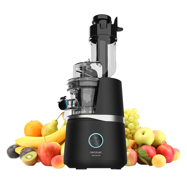 Estrattore Juice&Live 3000 EasyClean, con motore di 150 W, sistema di pressione a freddo, filtro facile da pulire, velocità lenta di 50 rpm, canale XL per frutta e verdura intera, privo di BPA
