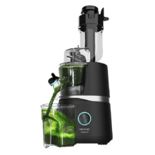 Juice&Live 3000 EasyClean Entsafter mit 150 Watt Motor, Kaltpresssystem, Easy Clean Filter, langsame Geschwindigkeit 50 U/min, XL-Kanal für ganze Früchte und Gemüse, BPA frei