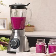 Mixeur-blender Power Black Titanium 1300 PerfectMix. 1300 W de puissance, lame de 6 feuilles avec revêtement en titane noir, capacité d'1,8 litre et filtre pour jus.