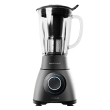 Mixeur-blender Power Black Titanium 1500 PerfectMix. 1 500 W de puissance, lame de 8 feuilles avec revêtement en titane noir, capacité d'1,8 litre, filtre pour jus