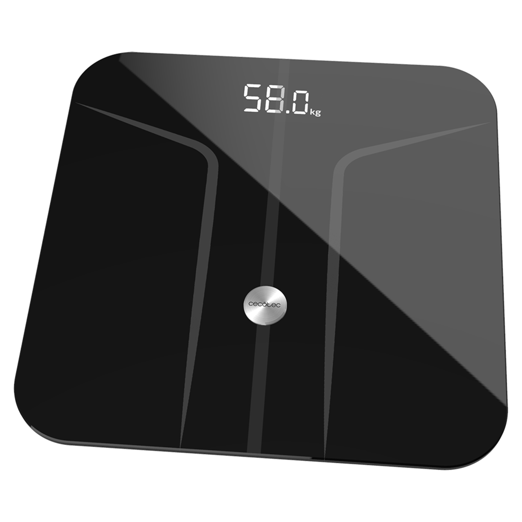 Pèse-personne Surface Precision 9750 Smart Healthy. Mesure de la bioimpédance, connectivité via Bluetooth, 10 paramètres et surface en verre trempé
