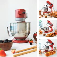 Robot pétrisseur Twist&Fusion 4000 Luxury Red. Robot pétrisseur en aluminium fondu avec moteur DC de 800 W, 8 vitesses, lumière LED et bol en acier inoxydable de 5,2 L.