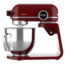 Twist&Fusion 4500 Luxury Red Knetrmaschine 800 W, Aluminiumgussgehäuse, DC-Motor, 8 Geschwindigkeiten, LED-Licht, 5,2-Liter-Edelstahlschüssel