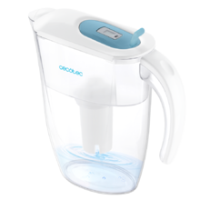 Carafe filtrante H2ONature 2400 Active. Filtre à quatre couches, indicateur LCD, capacité maximale de 2,4 litres sans filtre, couvercle amovible et 3 filtres inclus.