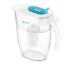 Carafe filtrante H2ONature 2400 Active. Filtre à quatre couches, indicateur LCD, capacité maximale de 2,4 litres sans filtre, couvercle amovible et 3 filtres inclus.