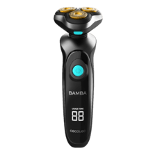 Bamba PrecisionCare TwistGroom 10in1.Afeitadora Multigrooming con Base de carga, Batería de Litio, Cuchillas de Acero Inox con Recubrimiento de Titanio, Pantalla Digital y Waterproof