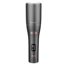 Bamba SurfCare 750 Travel Magic Waves. Rizador de Pelo Inalámbrico de Cerámica, Ajuste de temperatura y Tiempo, Pantalla LCD, Autonomía 50 min, Bolsa Termoresistente