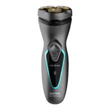 Rasoir rotatif Bamba PrecisionCare Titanium PerfectCut. 8 W, lames en acier inoxydable, revêtement en titane, tête 3D, batterie au lithium et autonomie jusqu'à 40 minutes.