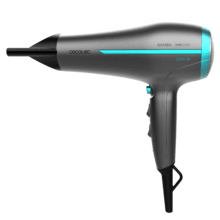 Bamba IoniCare 5200 Aura Ionic Hairdryer, 2300 Watt Leistung, DC-Motor, mit Echtionen, hoher Luftstrom, 2 Geschwindigkeiten und 3 Temperaturen, 1,8m Kabel, Schwarz