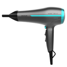 Bamba IoniCare 5200 Aura Ionic Hairdryer, 2300 Watt Leistung, DC-Motor, mit Echtionen, hoher Luftstrom, 2 Geschwindigkeiten und 3 Temperaturen, 1,8m Kabel, Schwarz