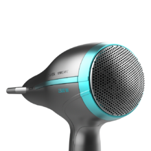 Sèche-cheveux ionique Bamba IoniCare 5200 Aura avec 2300 W de puissance, moteur DC, ions réels, grand débit d'air, 2 vitesses, 3 températures et câble d'1,8 mètre.