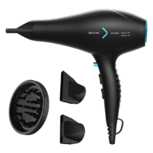 Bamba IoniCare 5350 Powershine Ice. Secador de pelo iónico con 2600 W de potencia, con ion real,dos boquillas de precisión, difusor máximo volumen, ajuste de temperatura y velocidad