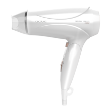 Bamba IoniCare 5400 Power&Go. Secador de Pelo de Viaje Básico con Motor Profesional 2400W, Potente caudal de aire, 2 velocidades y 2 temperaturas (Blanco)