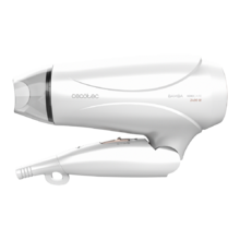 Sèche-cheveux de voyage basic Bamba IoniCare 5400 Power&Go Moteur professionnel de 2400W, débit d'air puissant, 2 vitesses et 2 températures (Blanc)