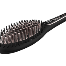 Brosse lissante Bamba InstantCare 900 PerfectBrush. Température réglable de 140 à 220 °C, revêtement en kératine et huile d'argan, générateur d'ions réels