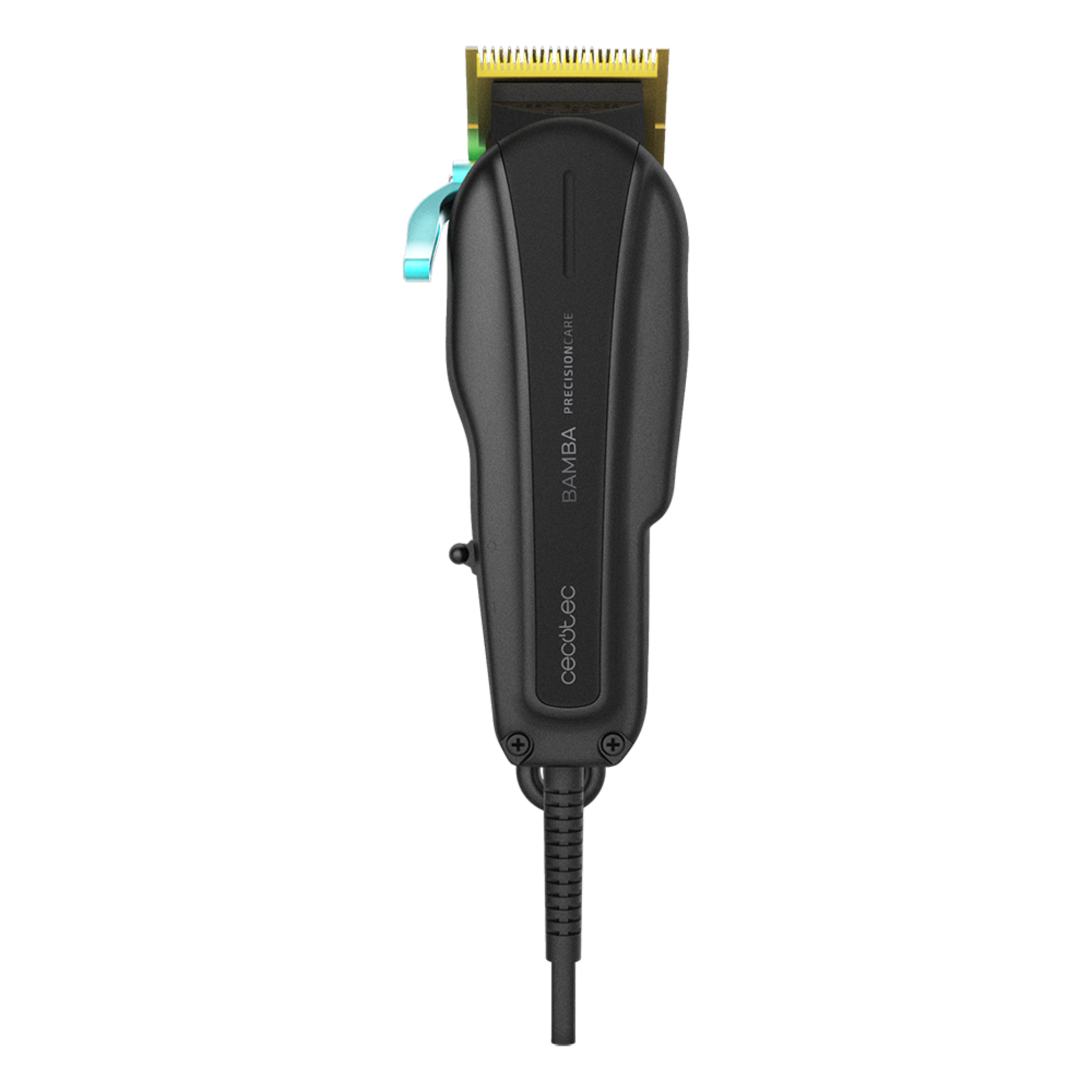 Tondeuse à cheveux Bamba PrecisionCare Pro Clipper Titanium. Tondeuse à cheveux professionnelle avec câble, lames revêtues en titane et 12 peignes