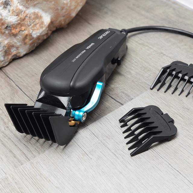 Bamba PrecisionCare Pro Clipper Titanium. Máquina de cortar el pelo, Cable profesional, Cuchillas con Recubrimiento de Titanio con 12 peines