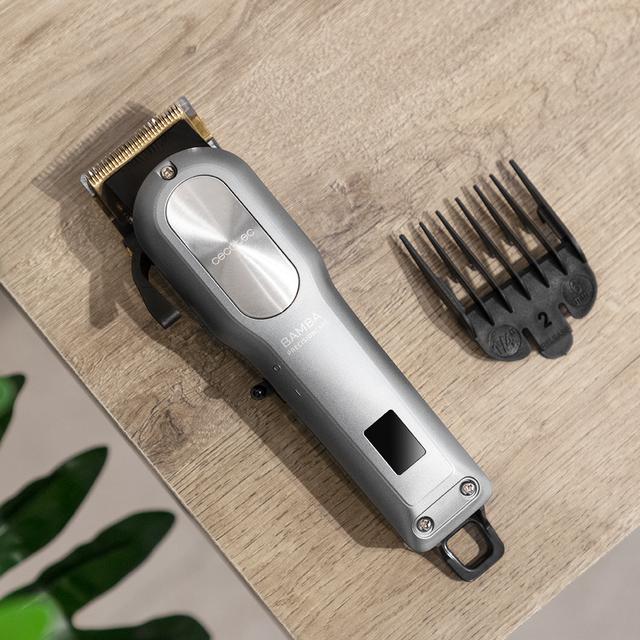 PrecisionCare Pro Clipper Titanium Go Clipper. Lithium-Akku, Klingen aus Edelstahl, Autonomie bis zu 2 Stunden, 8 Kämme, Feineinstellung, kabelgebunden und kabellos einsetzbar