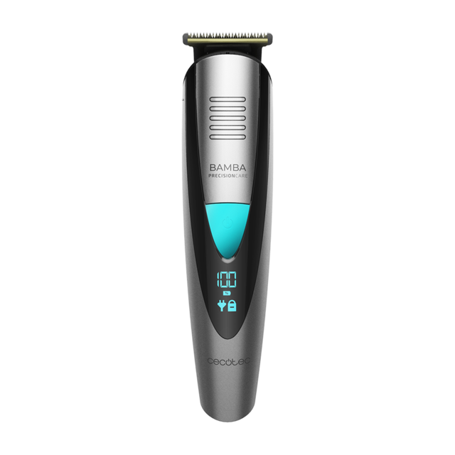 Barbeador Bamba PrecisionCare Multigrooming Pro. 5 em 1 multifunções, à prova de água, bateria de lítio, lâminas revestidas de titânio, ecrã digital,13 configurações de comprimento, 6 pentes