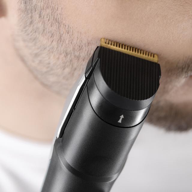 Tondeuse à barbe et à cheveux Bamba PrecisionCare AllDrive. Tondeuse idéale pour la barbe. Lames avec revêtement en titane, cadran de précision, design ergonomique et accessoires inclus