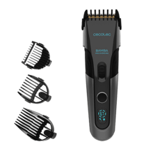 Bamba PrecisionCare Titanium. Aparador de cabelo com Lâmina de aço inoxidável com revestimento de titânio, bateria de lítio, duração da bateria até 120 minutos, uso com e sem fio, 3 pentes