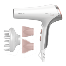 Bamba Ionicare 5320 Flashlook. Secador de pelo con Potencia 2200 W, Ion real, 2 Boquillas, Difusor, Haircare, Función Aire frío, 2.5 m cable, 3 Temperaturas, 2 Velocidades