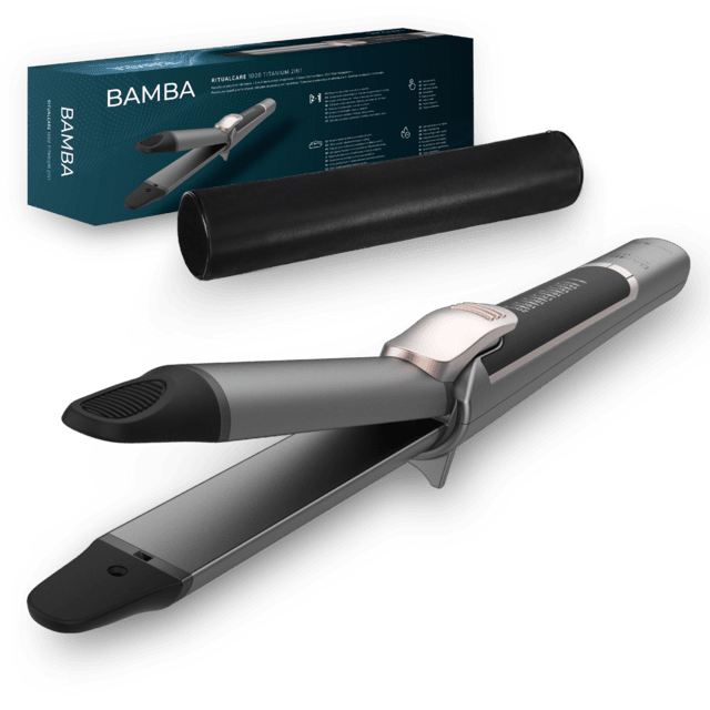 Plancha de pelo CECOTEC Bamba RitualCare 1000 Titanium 2in1 con estuche térmico y caja