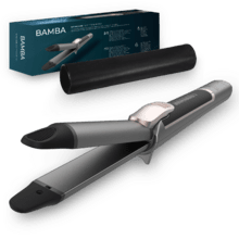 Bamba RitualCare 1000 Titanium 2in1. Plancha y Tenacilla, Revestimiento de Titanio, Calentamiento Ultrarrápido, Selector táctil, Temperatura entre 140 y 220 grados