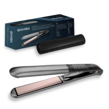 Bamba RitualCare 1100 HidraProtect Ion Touch. Plancha de pelo De Turmalina con Queratina y Aceite de Argán, Acabado Ultraliso, Táctil, Calentamiento Ultrarrápido, Temperatura entre 160 y 230º