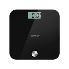 Bilancia pesapersone Surface Precision EcoPower 10000 Healthy Black. Con pulsante, superficie in vetro temperato ad alta sicurezza e sensori di precisione.