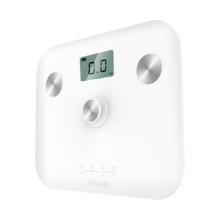 Surface Precision EcoPower 10100 Full Healthy White. Balança de casas de banho com botão de pressão, superfície de vidro temperado de alta segurança, sensores de precisão, ecrã LCD