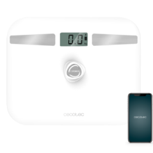 Surface Precision EcoPower 10200 Smart Healthy. Báscula de baño Con pulsador, Superficie de vidrio templado de alta seguridad, Sensores de precisión, App