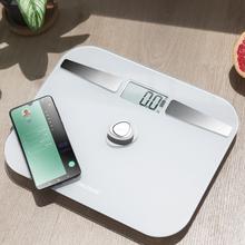 Surface Precision EcoPower 10200 Smart Healthy Personenwaage. Mit Druckknopf, Oberfläche aus gehärtetem Hochsicherheitsglas, Präzisionssensoren und App