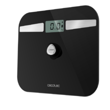 Bilancia pesapersone Surface Precision EcoPower 10200 Smart Healthy Black. Con pulsante, superficie in vetro temperato ad alta sicurezza, sensori di precisione, App