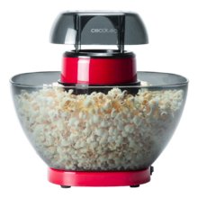 Macchina per popcorn Fun&Taste P'Corn Easy. 1200 W, sistema di immissione di aria calda, recipiente estraibile, coperchio antiaderente ed estraibile, facile da usare, design compatto