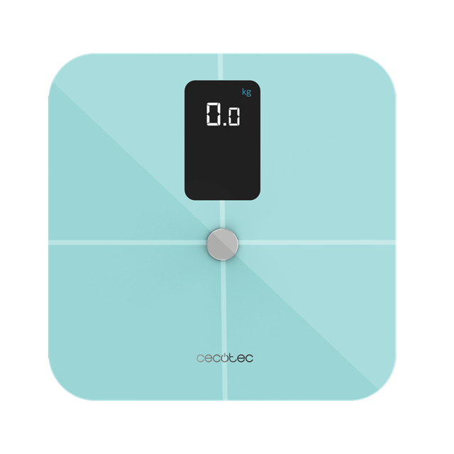 Surface Precision 10400 Smart Healthy Vision Blue. Balança de casa de banho inteligente com medição de bioimpedância, app, ecrã grande, 17 parâmetros