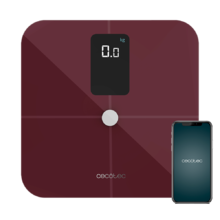 Bascula de Baño inteligente Surface Precision 10400 Smart Healthy Vision Garnet. Medición de Bioimpedancia, App, 15 Parámetros