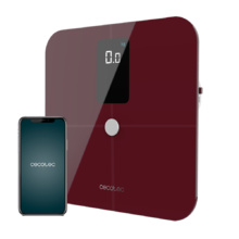 Surface Precision 10400 Smart Healthy und Vision Garnet Intelligente Badezimmerwaage Bioimpedanzmessung, App, 15 Parameter