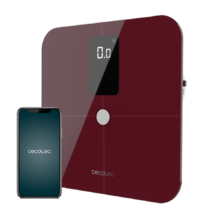 Surface Precision 10400 Smart Healthy Vision Garnet. Balança de casa de banho inteligente com medição de bioimpedância, app, 15 parâmetros