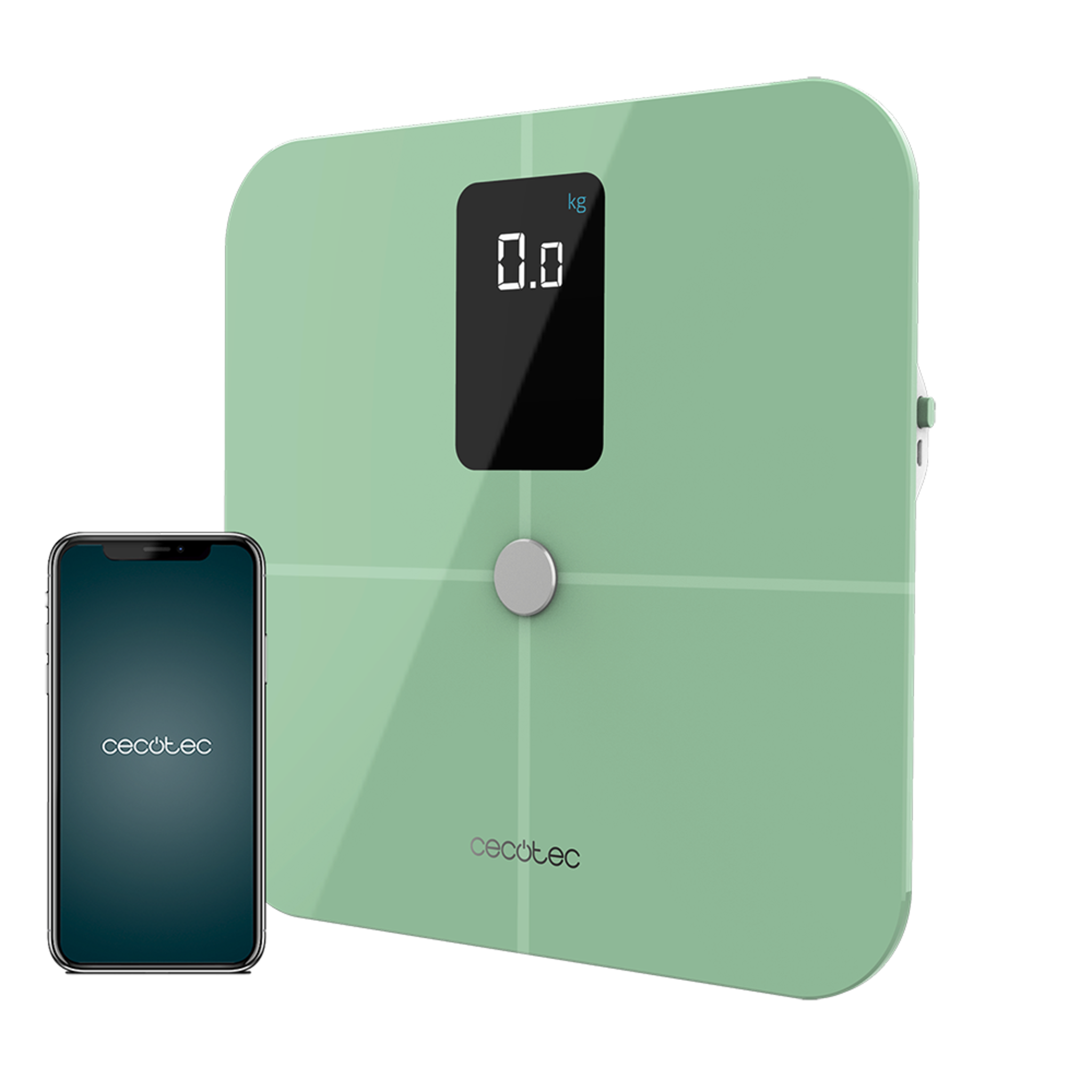 Pèse-personne intelligent Surface Precision 10400 Smart Healthy Vision Green. Mesure de la bioimpédance, app et 15 paramètres