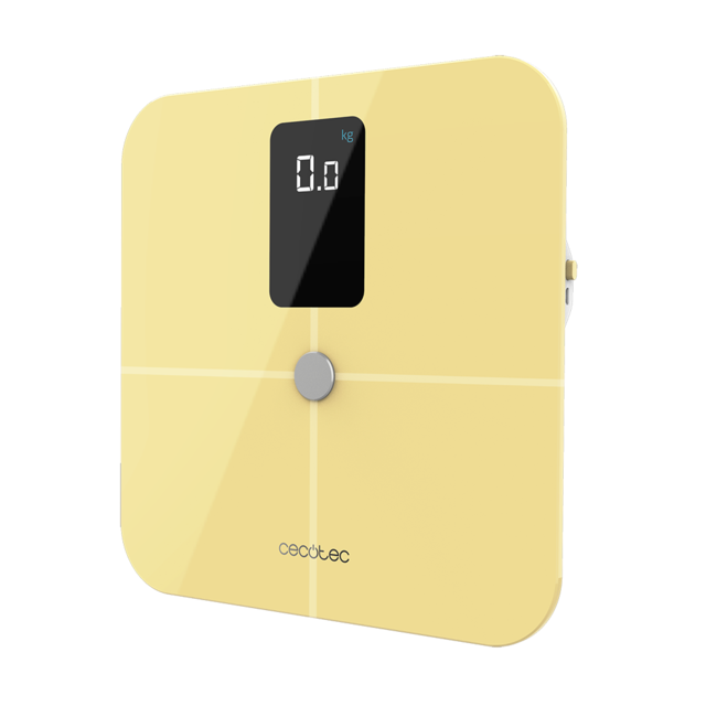 Surface Precision 10400 Smart Healthy Vision Yellow. Balança de casa de banho inteligente com medição de bioimpedância, app, 15 parâmetros
