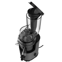 Juice&Live 2500 EasyClean Extracteur de jus par pression à froid avec 200 W de puissance, filtre EasyClean facile à nettoyer et tube d’embouchure XL pour introduire des fruits et légumes entiers.