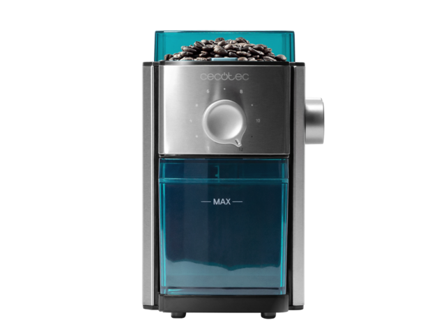 Elektrische Kaffeemühle SteelMill 2000 Adjust, 150 W, Edelstahl, Flache Mahlscheibensystem, 17 Mahlstufen, Fassungsvermögen 250 g, spülmaschinenfester Behälter