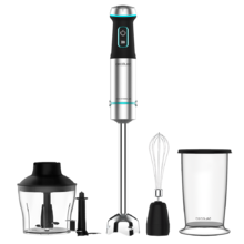 Power TitanBlack 1200 XL Cream&Crush Handmixer Leistung 1200 W, CrossBlades Technologie, XL-Fuß, Anti-Spritz-Haube, einstellbare Geschwindigkeit, Turbo-Funktion