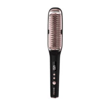 Bamba InstantCare 1400 Excellence Brush Elektrische Glättungshaarbürste. Keramik-Keratin-Beschichtung, Arganöl und Ionengenerator, Temperatur von 120 ° bis 220 °, Reisetasche