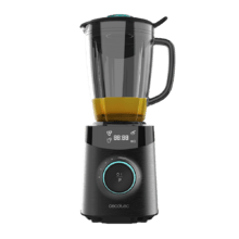 Power Black Titanium 2500MAX Advance Batidora de vaso de 1800 W, Acero inoxidable, Cuchilla de 8 hojas con Recubrimiento de Titanio Negro y jarra de vidrio Fundido con 1,8 L