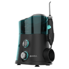 Irrigador Oral Bamba ToothCare 1200 Jet Pro. 7 Bicos, Até 1250-1700 pulsos por minuto, Visor LED, 1000 ml de capacidade, 10 definições de pressão, IPX4, Desinfeção por luz UV